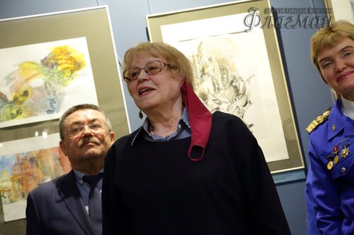 Открытие выставки работ  художника-иллюстратора Евгении Ивановны Стерлиговой YE1A0558